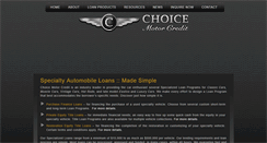 Desktop Screenshot of choicemotorcredit.com